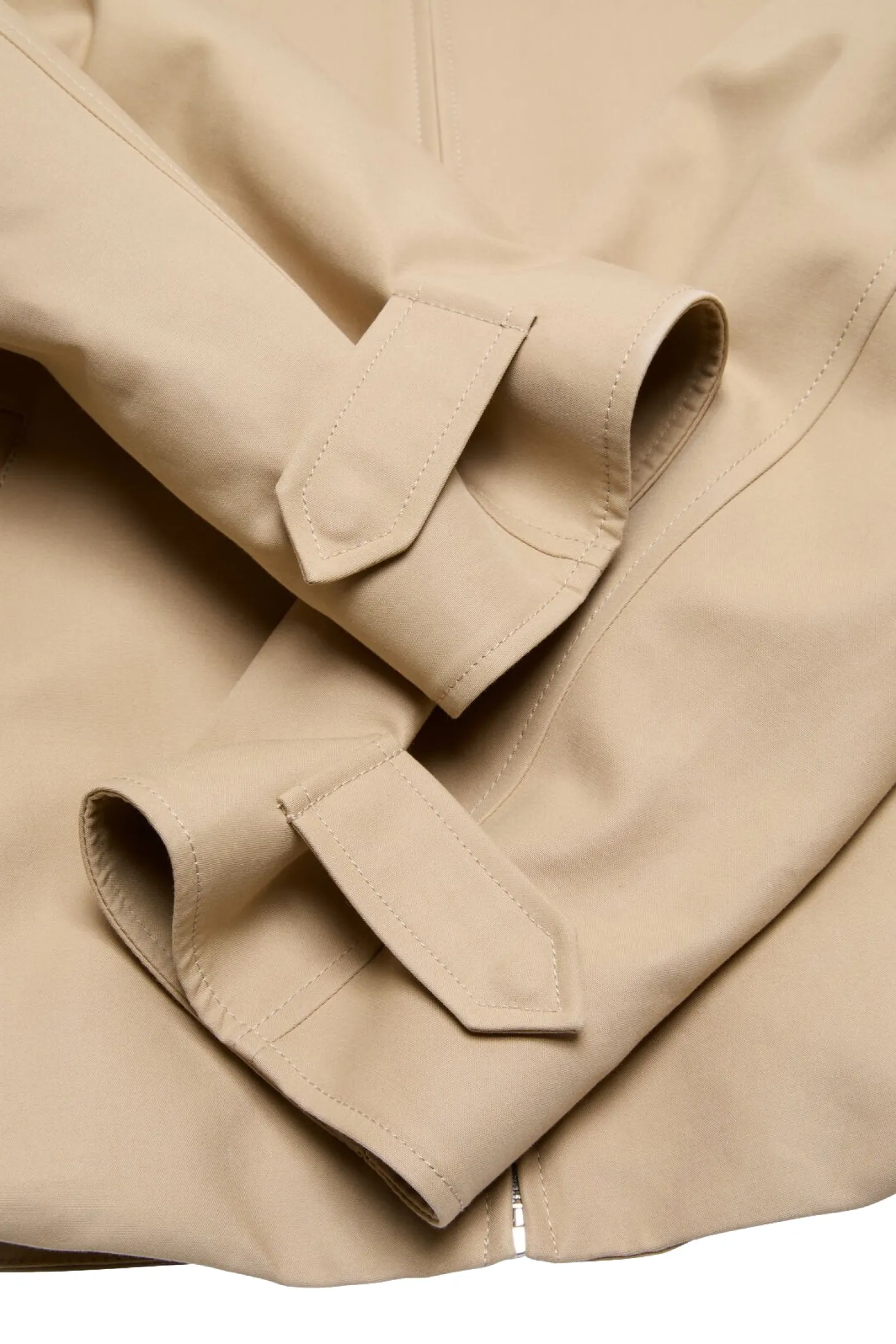 Acne Cotton Satin Jacket Jakke Beige