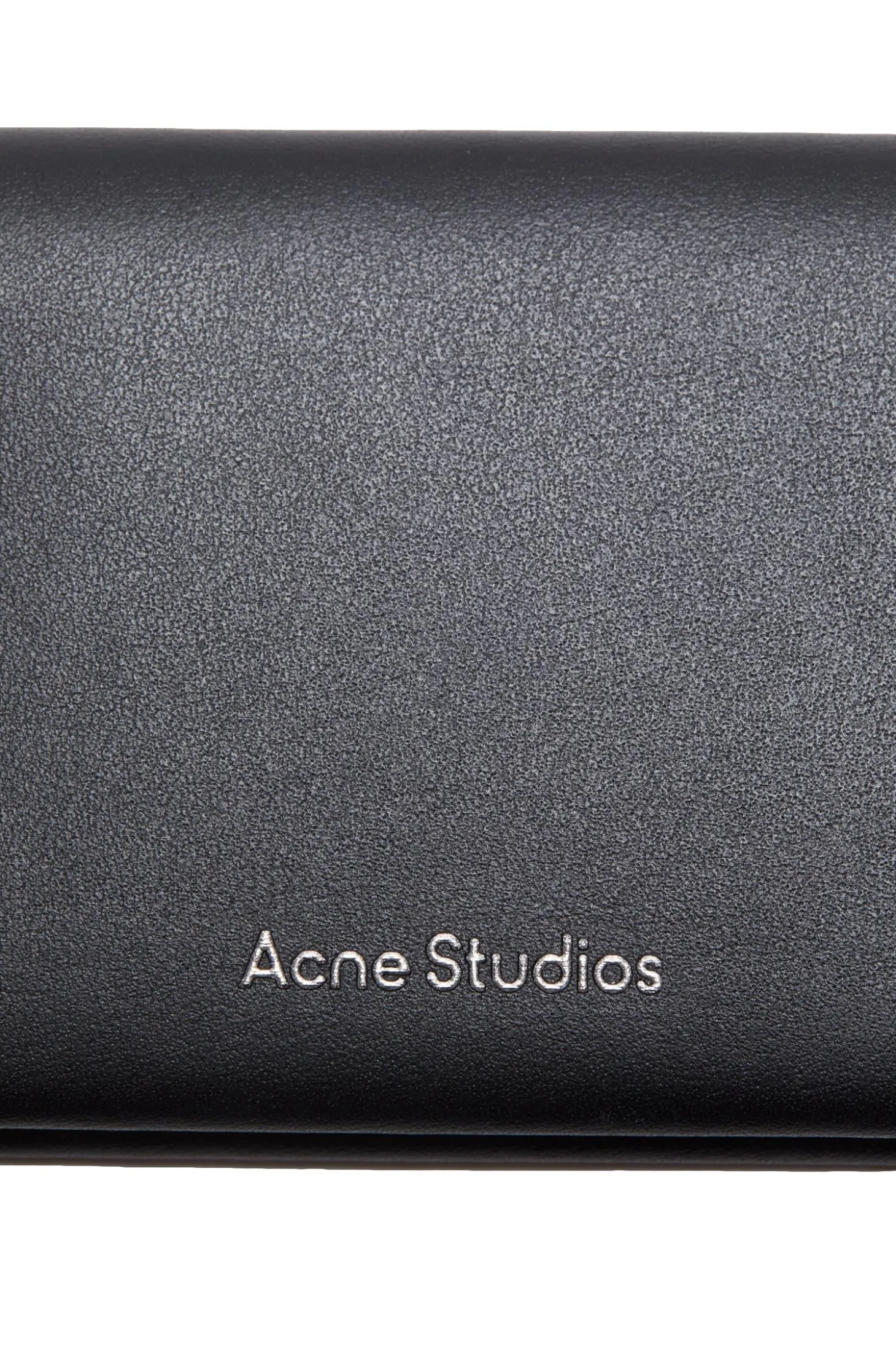 Acne Folded Leather Wallet Lommebok Sort