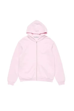 Acne Hooded Zipper Sweater Jakke Lys Rosa