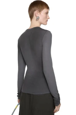 Acne Long sleeve t-shirt Genser Mørkegrå