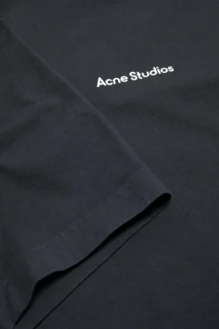 Acne New Logo Tee T-shirt Vasket Sort
