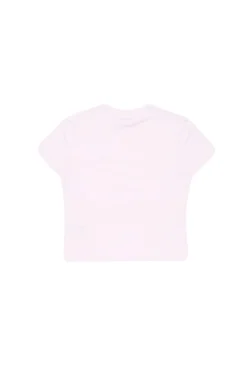 Acne Regular Fit Face T-Shirt T-shirt Lys Rosa