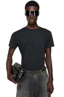 Acne Regular Fit Face T-Shirt T-shirt Sort