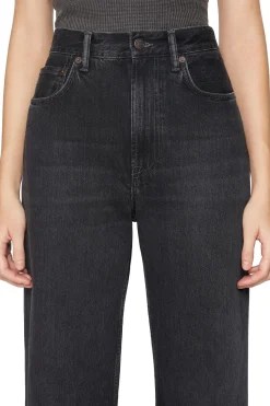 Acne Regular Fit Jeans - 2022F Jeans Vasket Sort