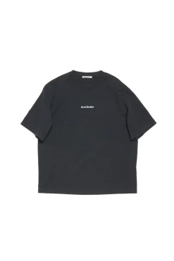 Acne T-Shirt Relaxed Fit T-shirt Vasket Sort