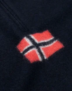 Amundsen Boiled Ski Sweater Womens Genser Marine