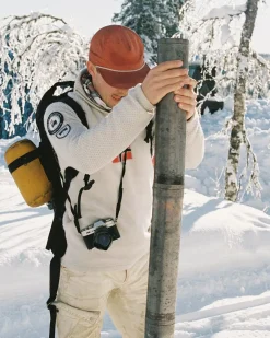 Amundsen Boiled Ski Sweater Mens W Flag Genser Off-White