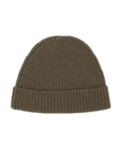Amundsen Cashmere Beanie Lue Mosegrønn
