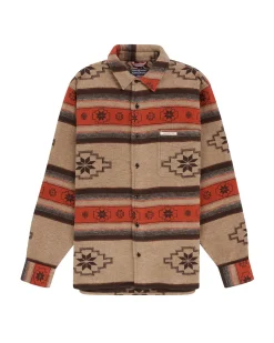 Amundsen Framheim Åkle Shirt Jakke Rødbrun