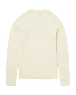 Amundsen Hero's Hide Crew Neck Womens Ullundertøy Off-White