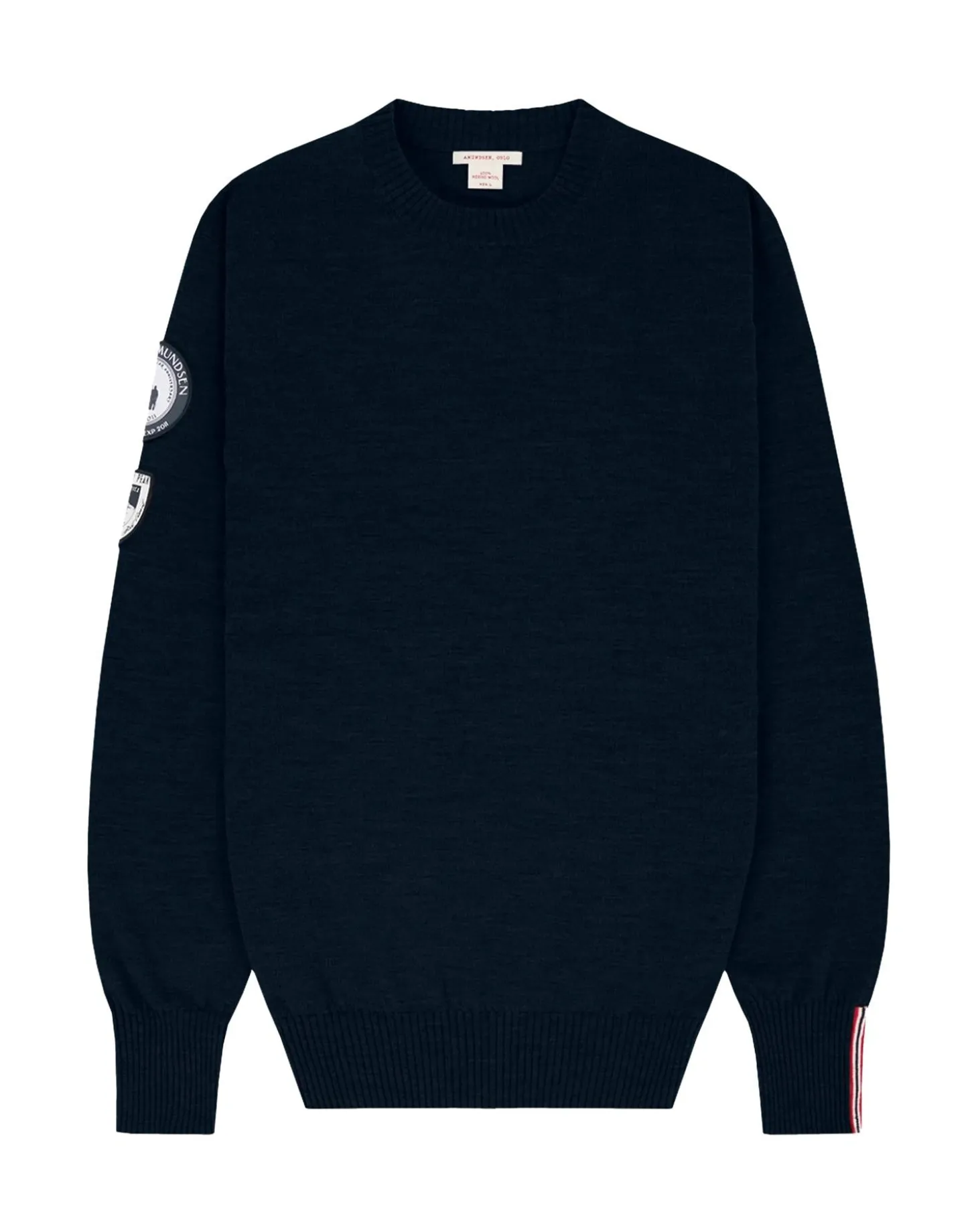 Amundsen Peak Crew Neck Mens Genser Mørkeblå