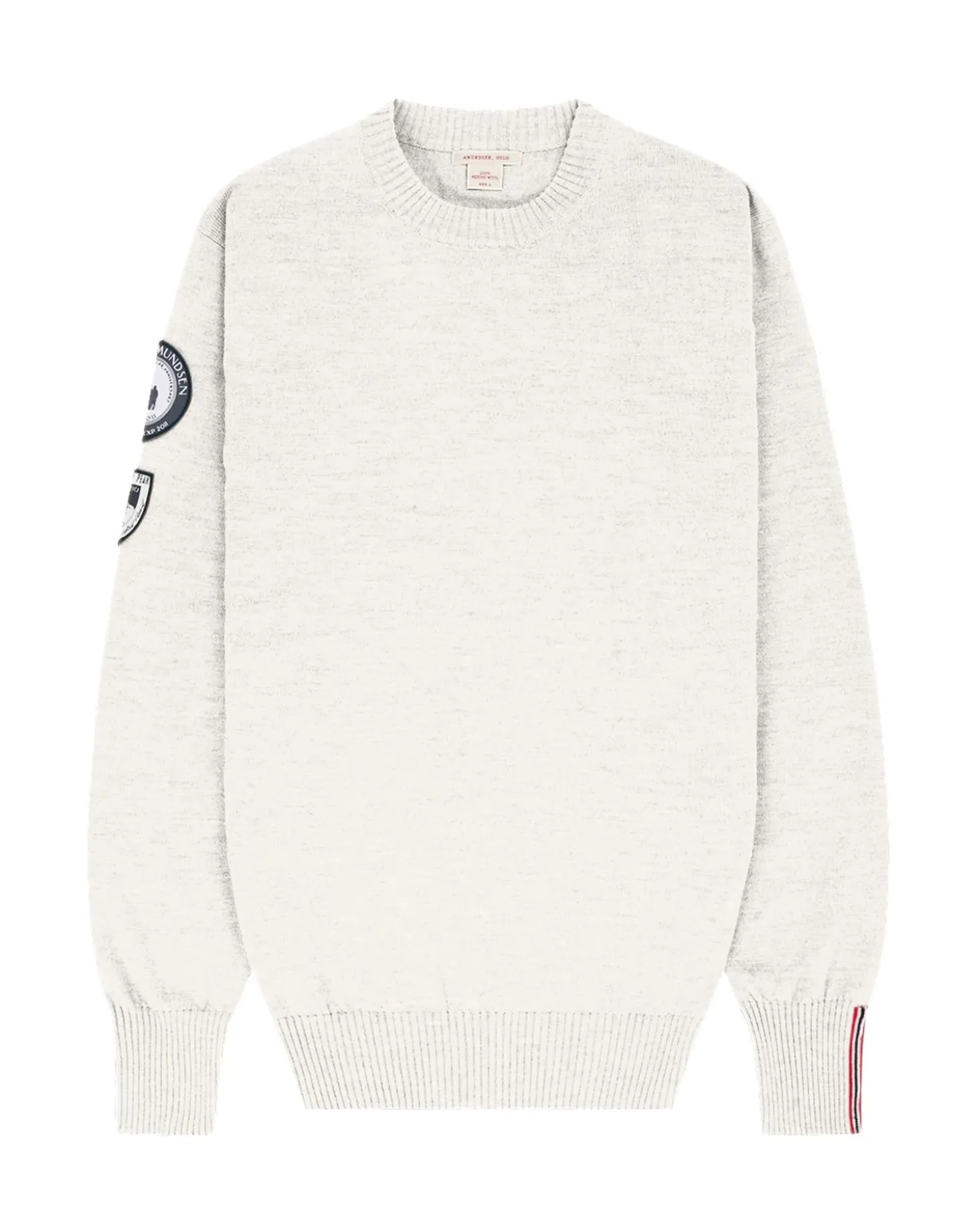 Amundsen Peak Crew Neck Mens Genser Off-White
