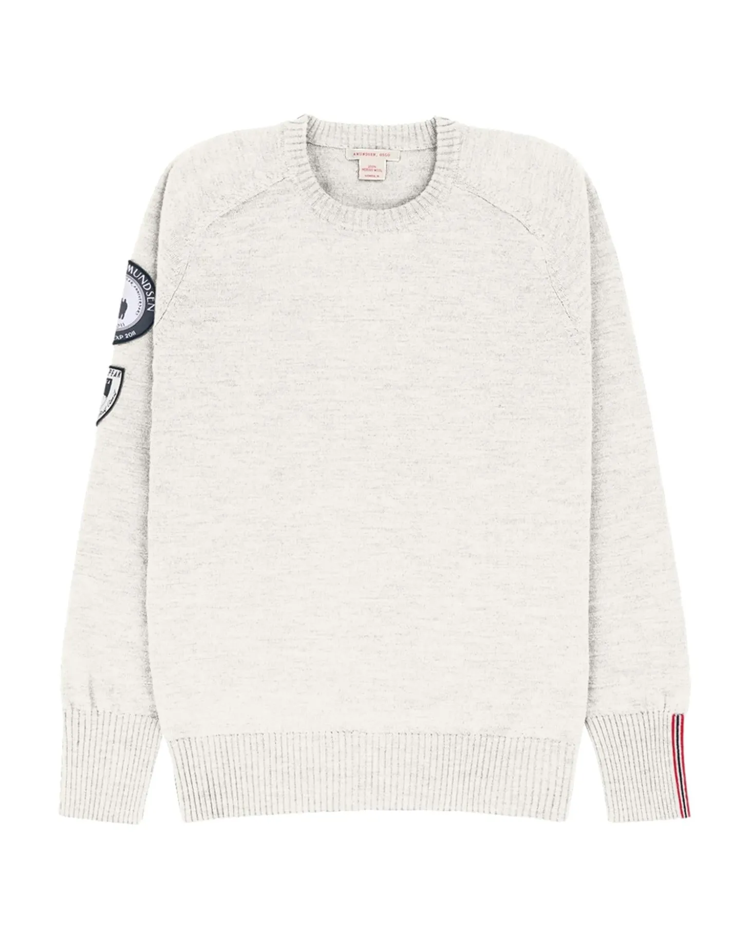 Amundsen Peak Crew Neck Womens Genser Off-White