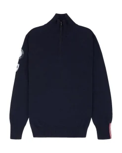 Amundsen Peak Half Zip Mens Genser Navy