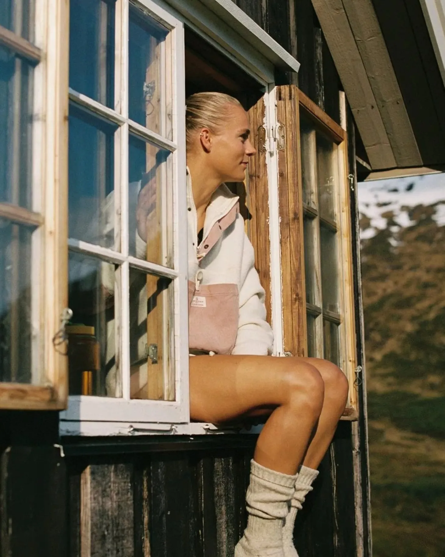 Amundsen Vagabond Cord Fleece Womens Genser Lysegrønn