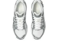 Asics GEL- KAYANO 14 White/Graphite Grey Sko Hvit Og Sølv