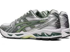 Asics GEL- KAYANO 14 White/Slate Grey Sko Grønn