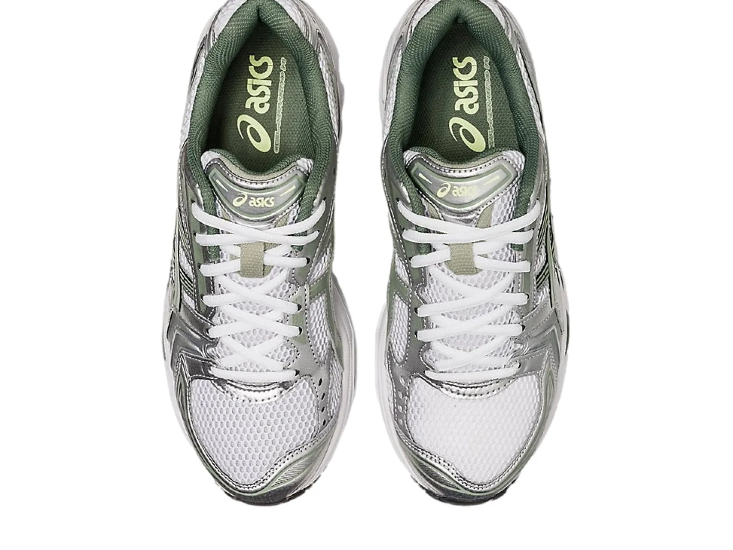 Asics GEL- KAYANO 14 White/Slate Grey Sko Grønn