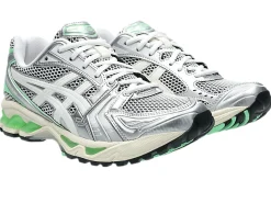 Asics Gel-Kayano 14 White/Menthol Sko Hvit Og Grønn