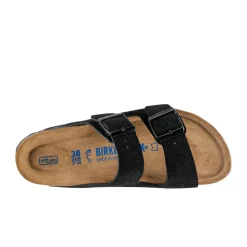 Birkenstock Arizona Suede Leather Regular Sko Sort