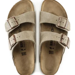 Birkenstock Arizona Suede Regular Taupe Sko Taupe