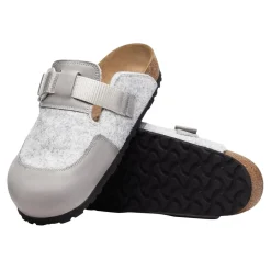 Birkenstock Boston Nova Sko Lys Grå Melert