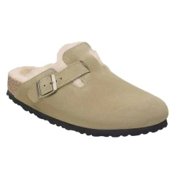 Birkenstock Boston Shearling Narrow Taupe Sko Beige