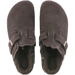 Birkenstock Boston Shearling Narrow Mocca Sko Brun