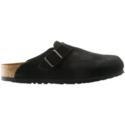 Birkenstock Boston Suede Narrow Black Sko Sort