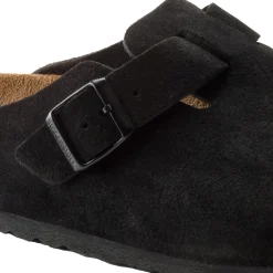 Birkenstock Boston Suede Narrow Black Sko Sort