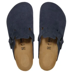 Birkenstock Boston Suede Leather Regular Sko Navy