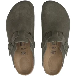 Birkenstock Boston Suede Regular Thyme Sko Grønn