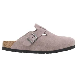 Birkenstock Boston Suede Narrow Faded Purple Sko Lilla/Grå