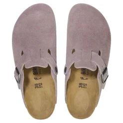 Birkenstock Boston Suede Narrow Faded Purple Sko Lilla/Grå