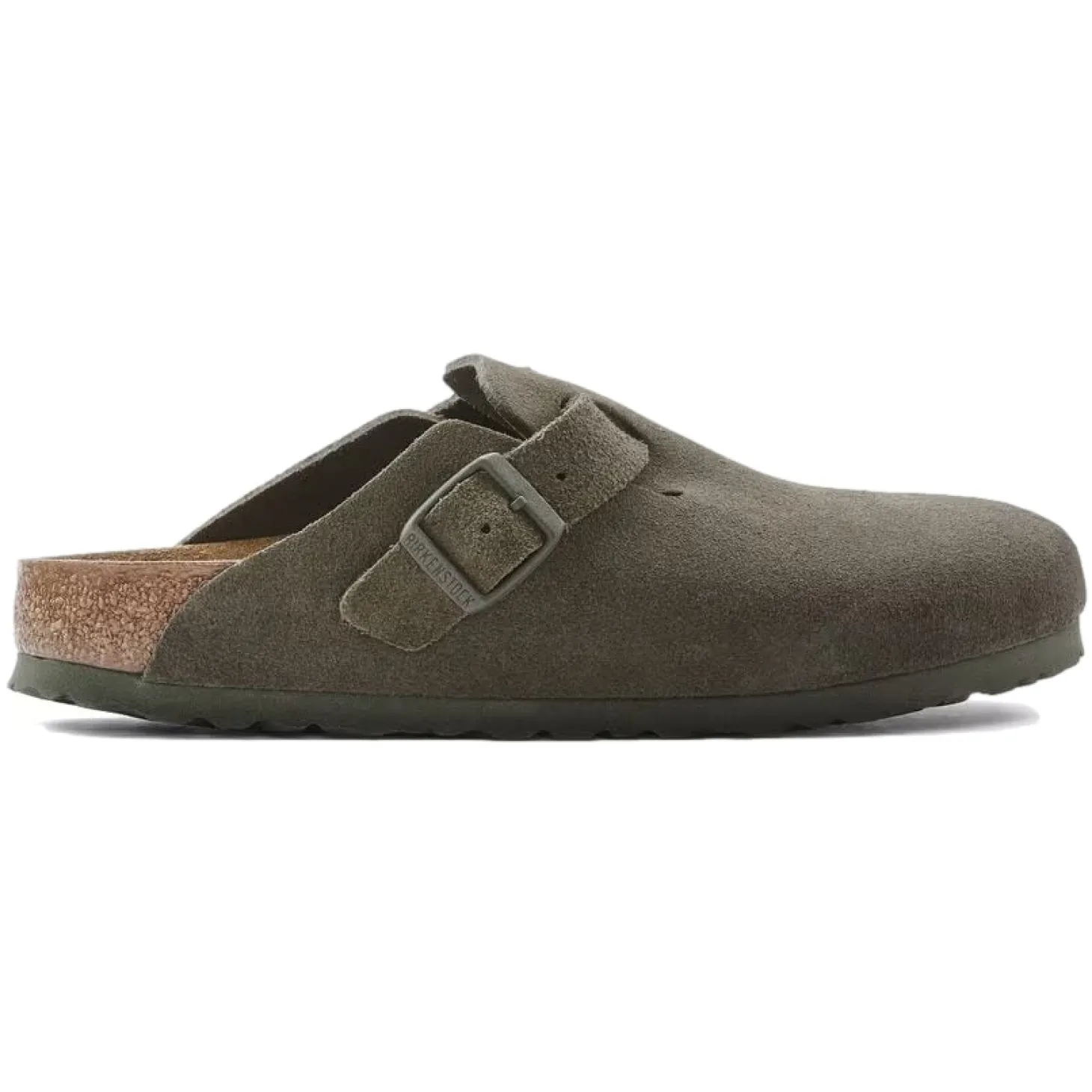 Birkenstock Boston Suede Narrow Thyme Sko Grønn