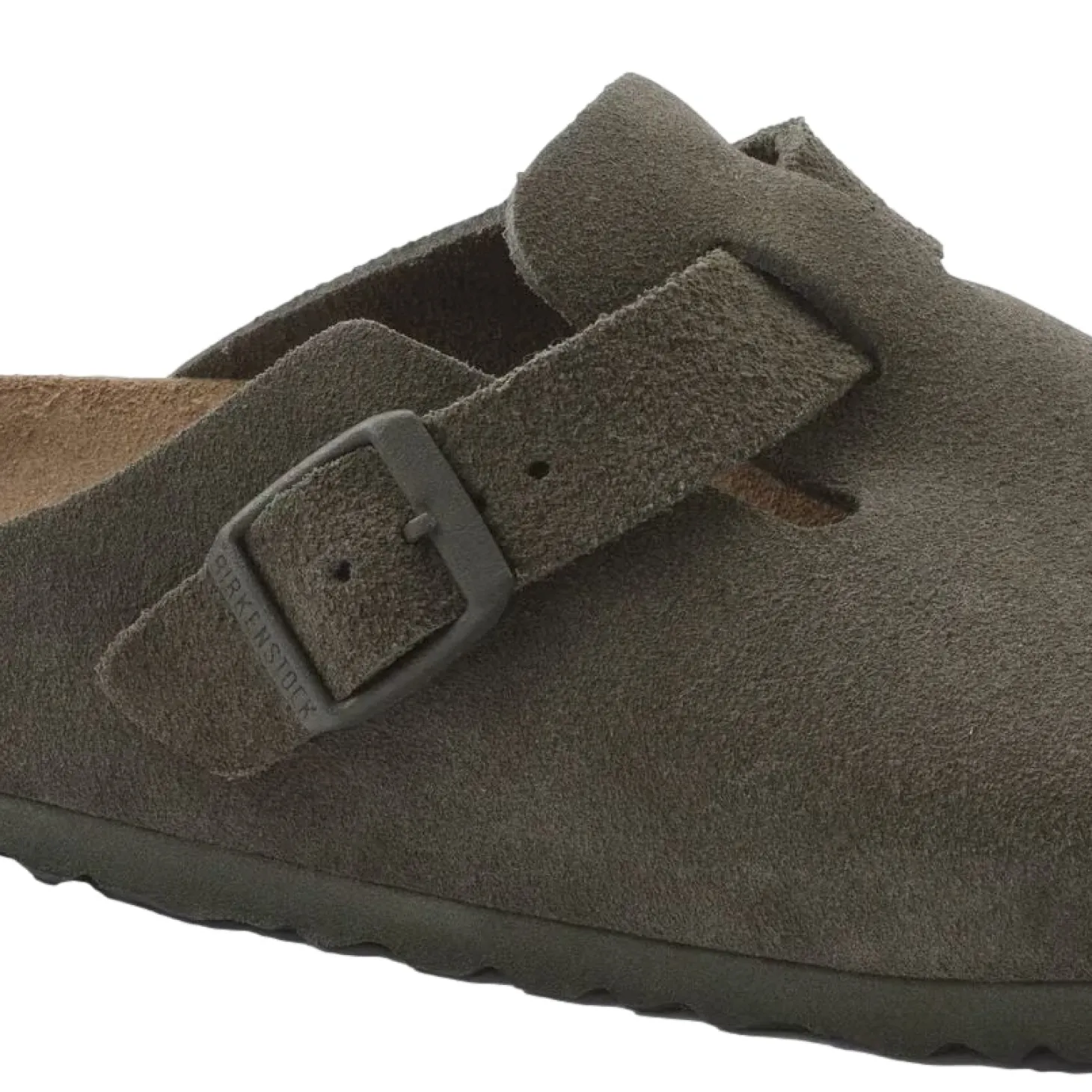 Birkenstock Boston Suede Narrow Thyme Sko Grønn
