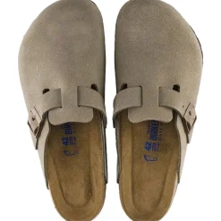Birkenstock Boston Suede Regular Taupe Sko Taupe