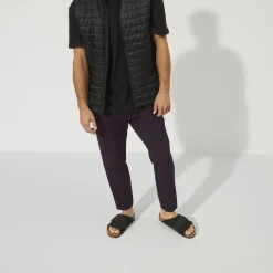 Birkenstock Kyoto Nubuck/Suede Leather Regular Sko Sort