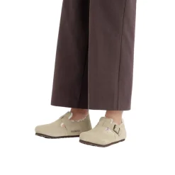 Birkenstock London Shearling Narrow Taupe Sko Taupe