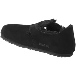 Birkenstock London Shearling Narrow Black Sko Sort