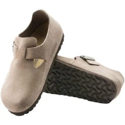 Birkenstock London Suede Regular Taupe Sko Beige