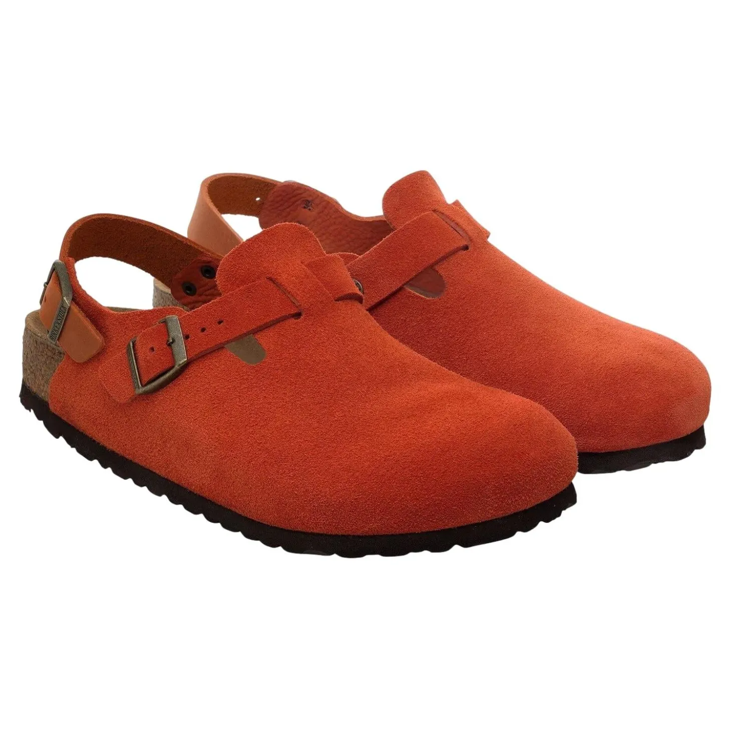 Birkenstock Tokio Suede Leather Rust Narrow Sko Mørkeoransje