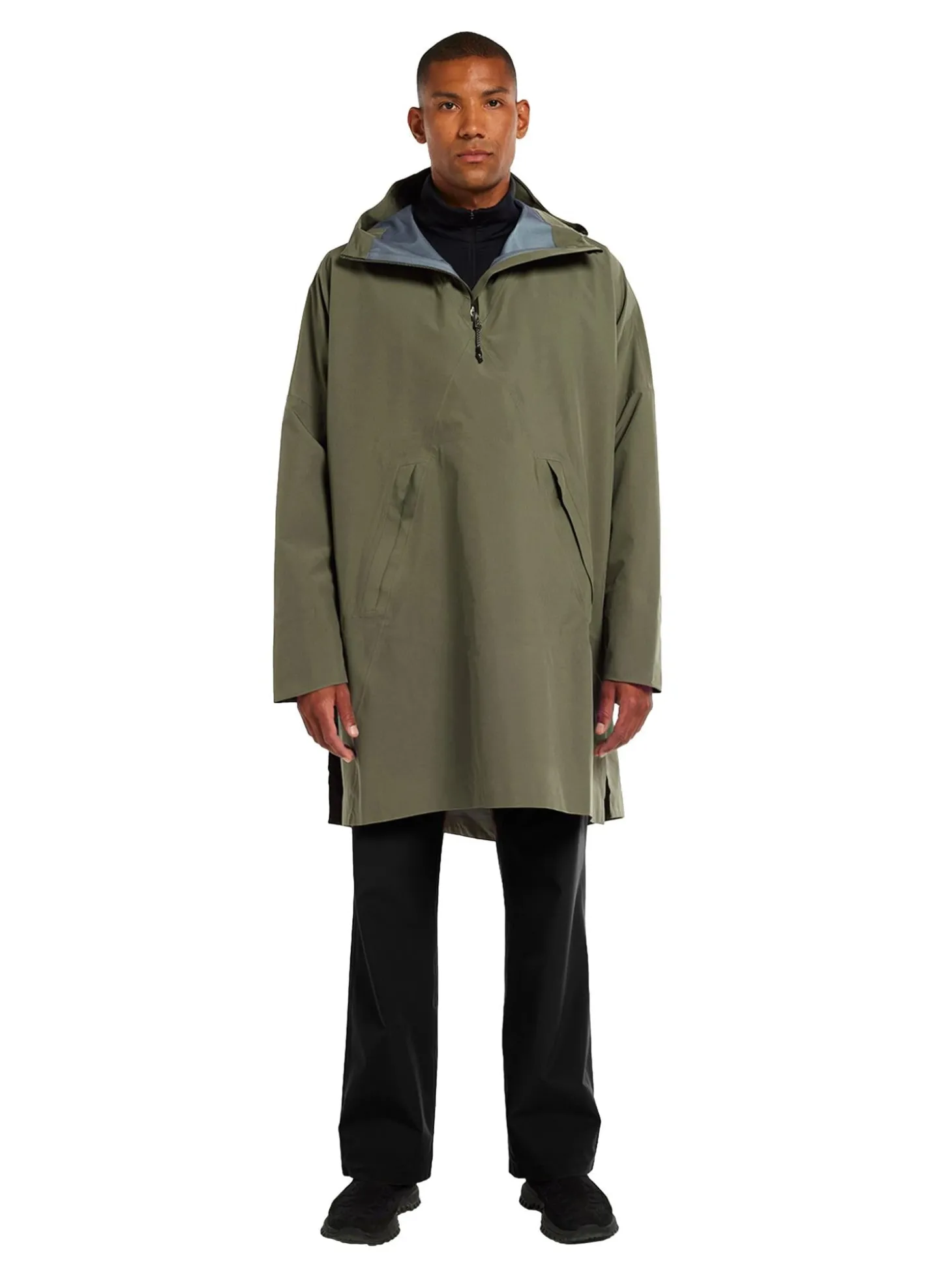 Blæst Aalesund Poncho Grape Leaf Jakke Oliven