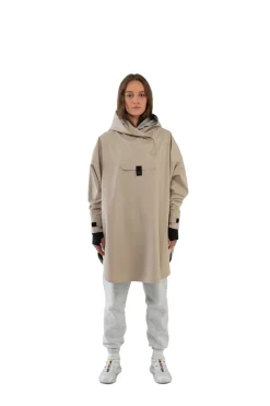 Blæst Bergen Poncho Beige Jakke Beige