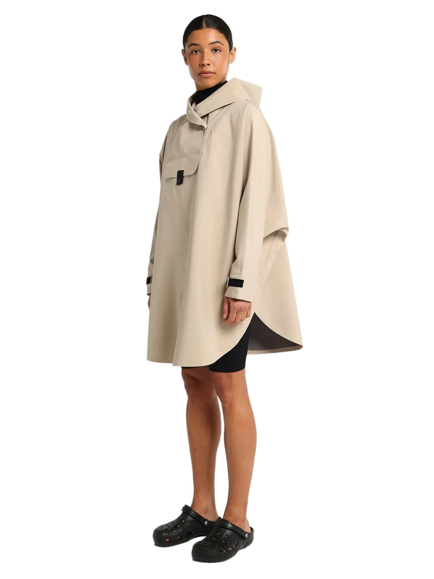 Blæst Bergen Poncho Beige Jakke Beige