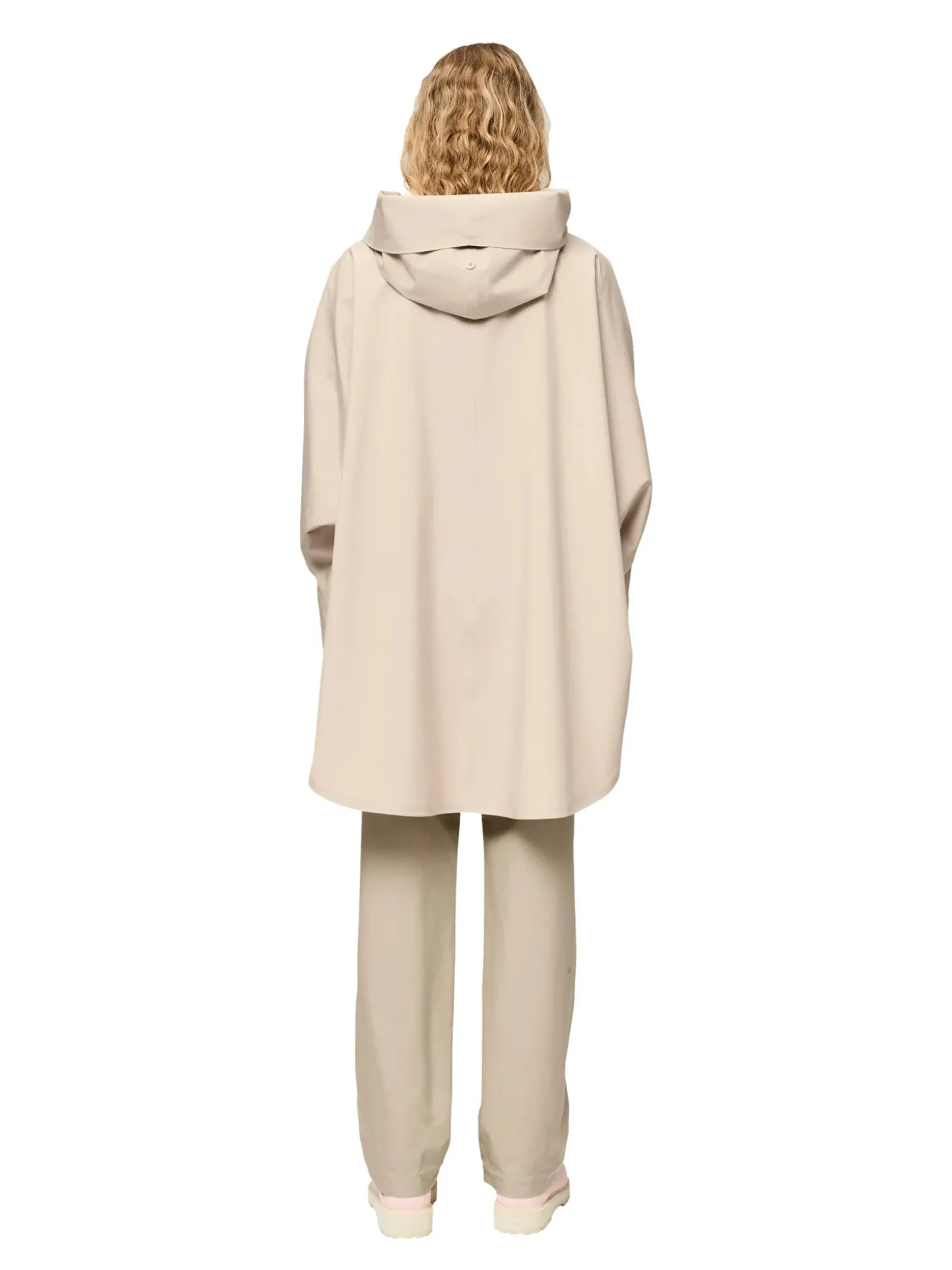 Blæst Bergen Poncho Beige Jakke Beige