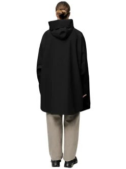 Blæst Bergen Poncho Black Jakke Sort