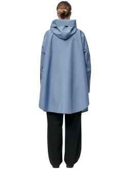 Blæst Bergen Poncho Blue Hour Jakke Lyseblå