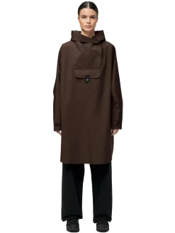 Blæst Bergen Poncho Java Jakke Brun