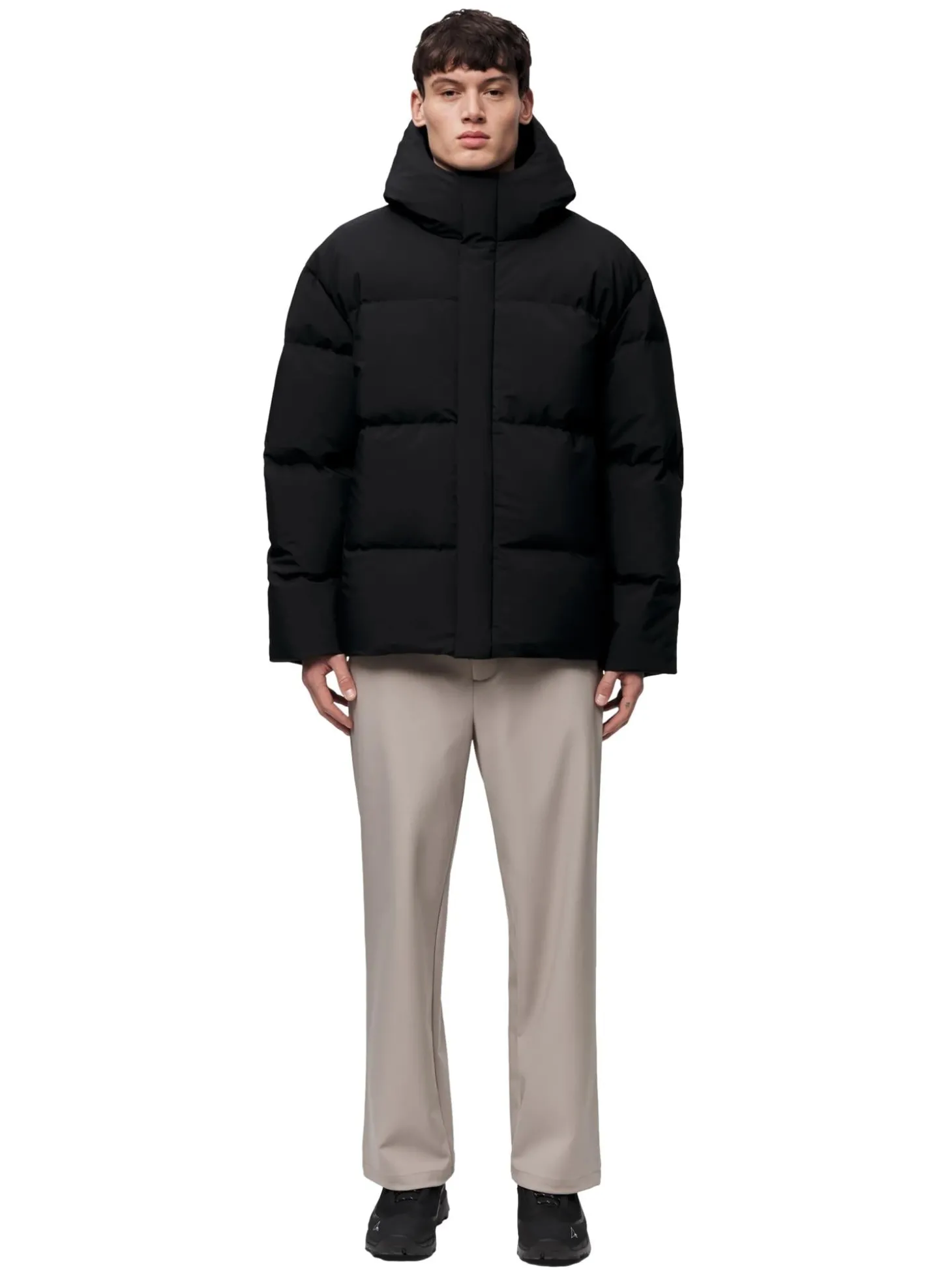 Blæst Grotli Down Jacket Black Jakke Sort